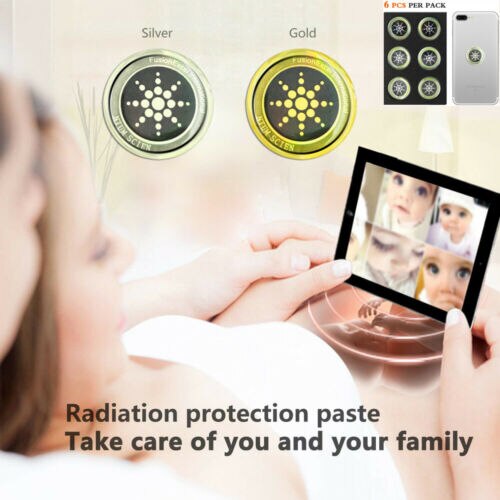 6 x Genuine Anti Radiation Phone Tablet Laptop Sticker Protect Yourself From EMF 6pcs Protection Shield Blocker Neutralizer