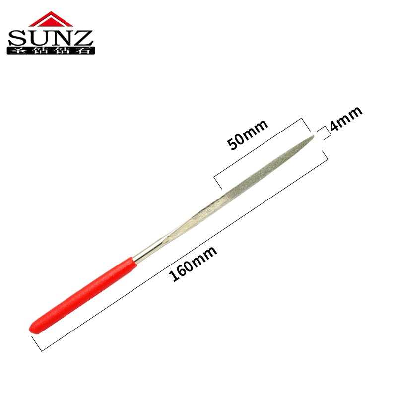 shengzuan 5Pcs 4x160mm Diamond Needle File Set Rasp Lapidary Ceramic Wood Sharpening