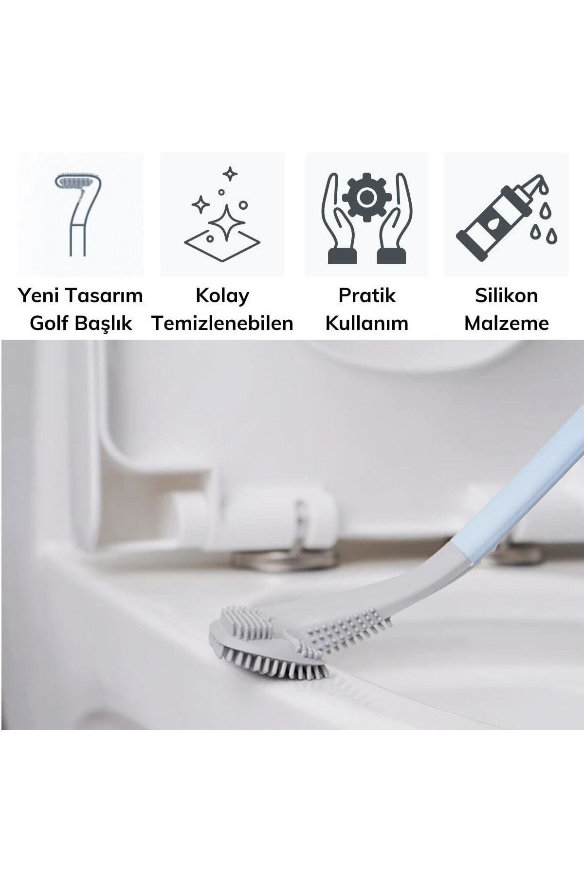 Golf Siliconen Badkamer Wc Toiletbril Borstel En Houder Set Grandado