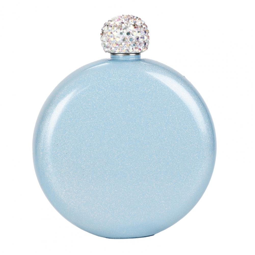 Sealing Flask Portable Effective Anti-rust Camping Hip Flask: Light Blue