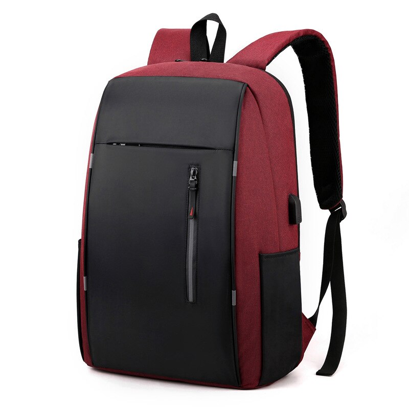 Waterdichte Business 15.6 16 17 Inch Laptop Rugzak Vrouwen Usb Notebook Schooltassen Mannen Anti Diefstal School Rugzak Kida Schooltas: M red