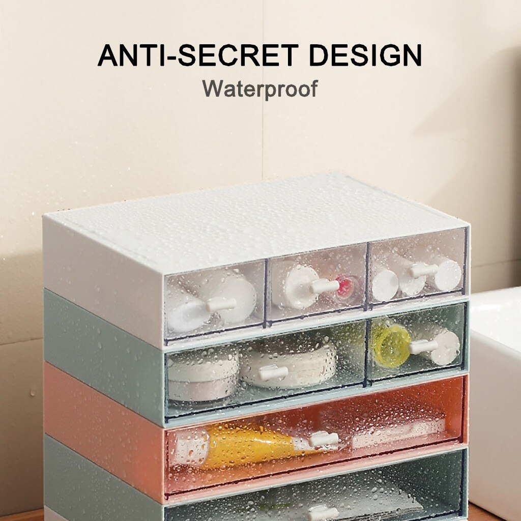 Makeup Organizer Drawers Plastic Cosmetic Storage Box Jewelry Container Can Be Combined And Superimposed Organizers