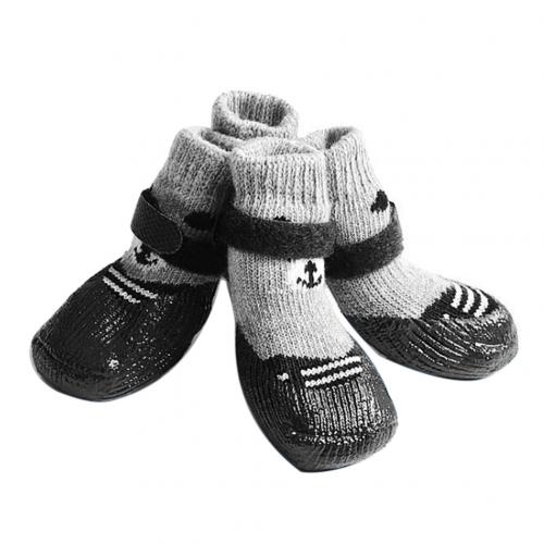 Chaussettes Pour Chiens - Lot De 4 Paires Antidérapantes - Taille S Pour Petits Chiens