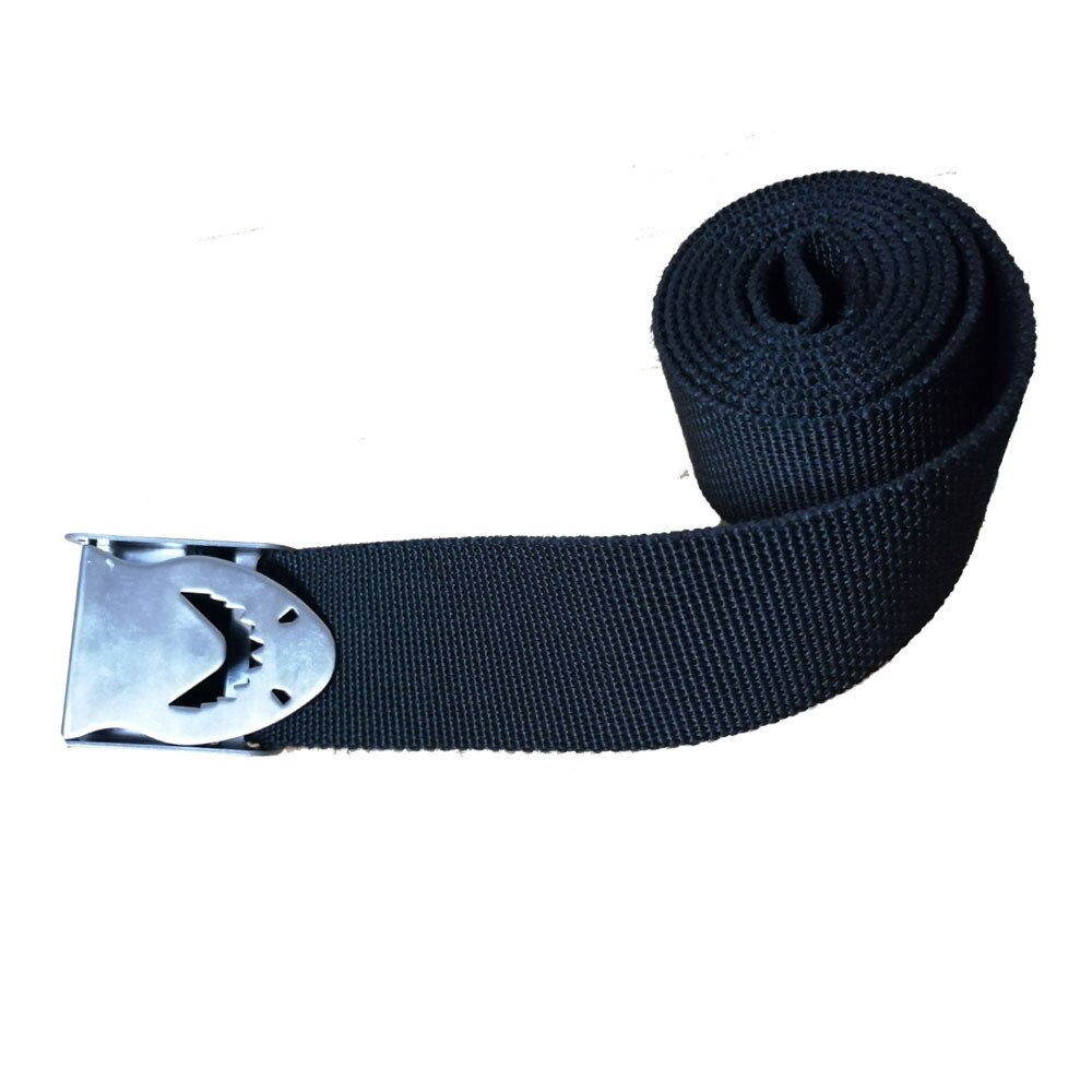 Hebilla de cinturón de peso para buceo, arnés de correas BCD de liberación rápida de 1,5 M, cinturón de cintura, tope de retención, cueva de naufrago, accesorios BCD: Black Belt