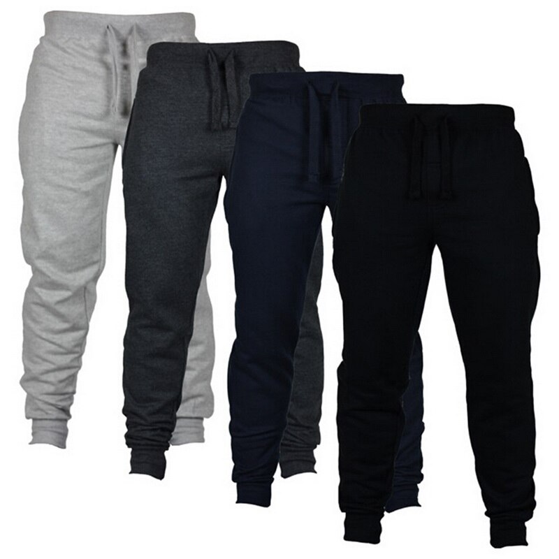 Mænd afslappede bukser sort sweatpants solide high street bukser mænd joggers oversize herrebukser fitness