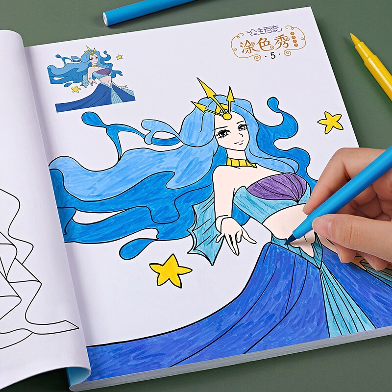 Livre d&#39;art chinois éducatif pour débutants, dessin, aquarelle, coloriage, peinture, apprendre à dessiner, livres pour enfants