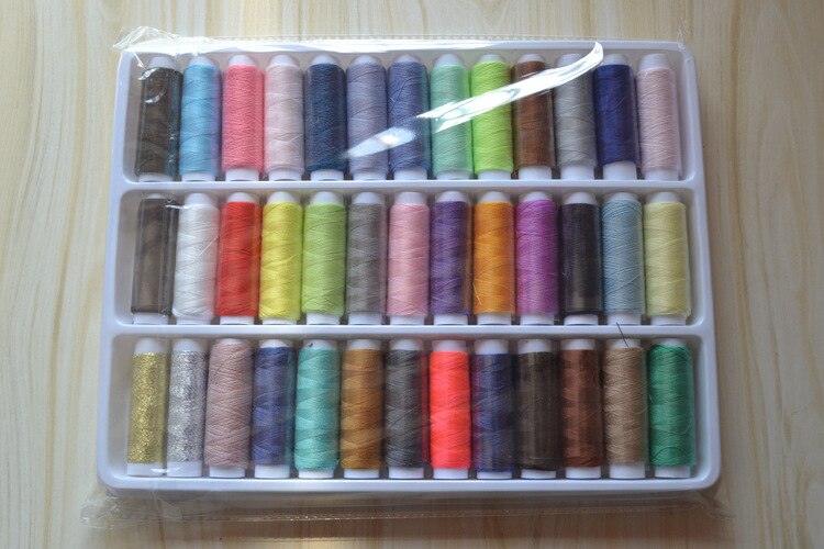 39 color handmade sewing thread, home embroidery sewing machine line box durable sturdy hand stitching