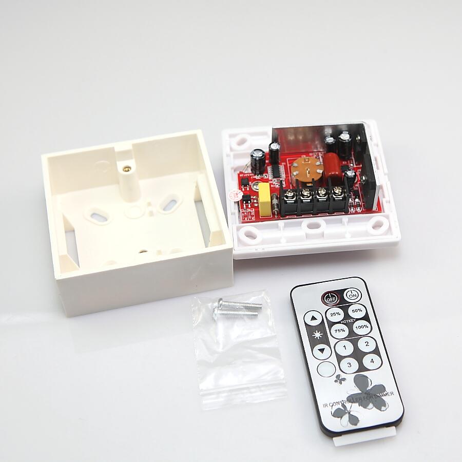 Dimmer LED IR Control remoto AC90-240V para bombilla LED regulable o tira de luces LED
