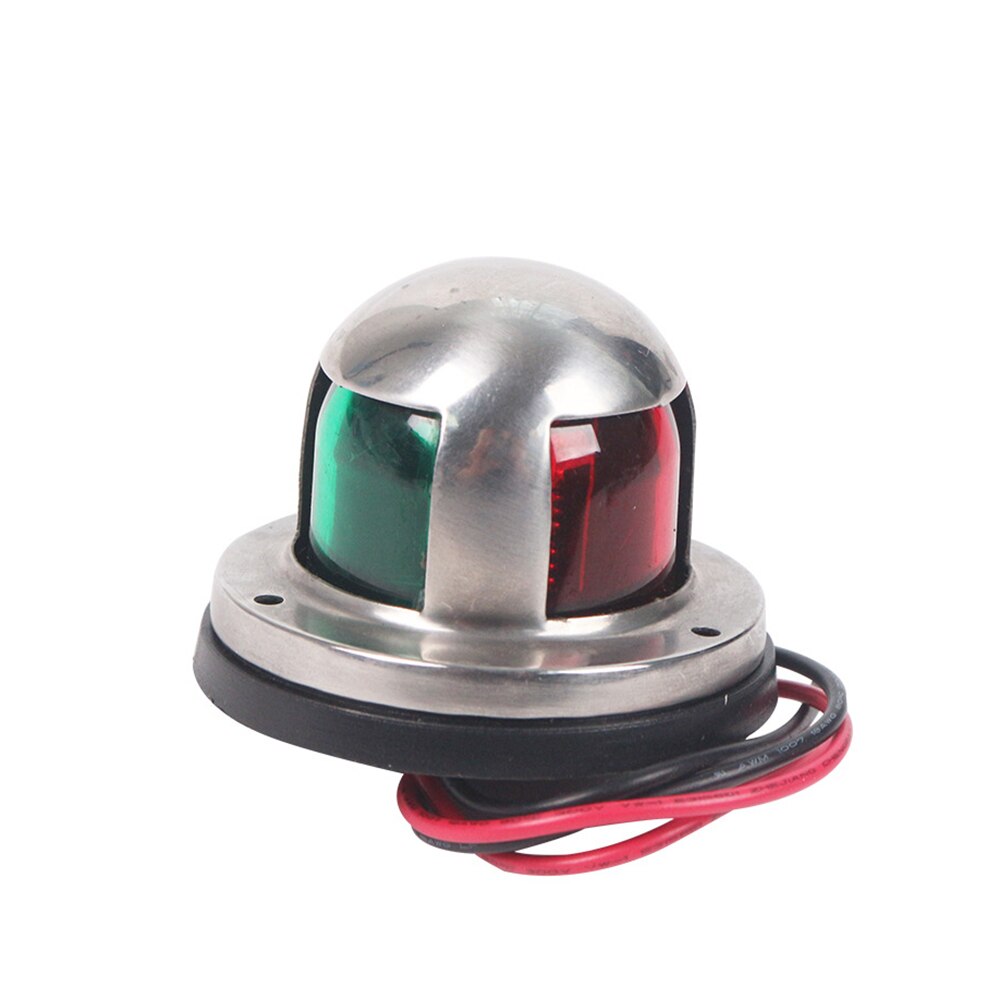 12V Stainless Steel Red Green LED Navigation Lights Boat Marine Indicator Spot Light Marine Boat Yacht Sailing Light: Default Title