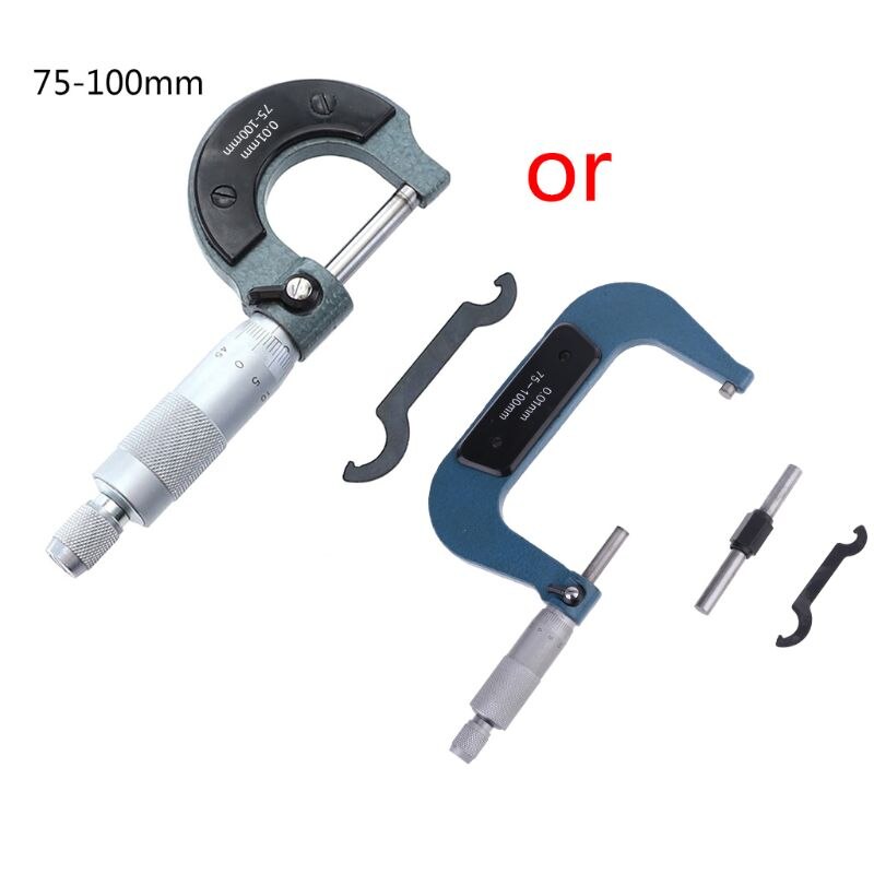 Micrometer 25-50/50-75/75-100mm Metric Carbide Gauge Standards Caliper