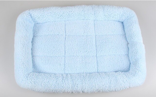 Cama de perro grande, cesta para banco, esterilla, Chihuahua, perrera, suministro de sofá para mascotas, casa de perro, cojín grande para gato,: Blue / L 72 x 50 cm