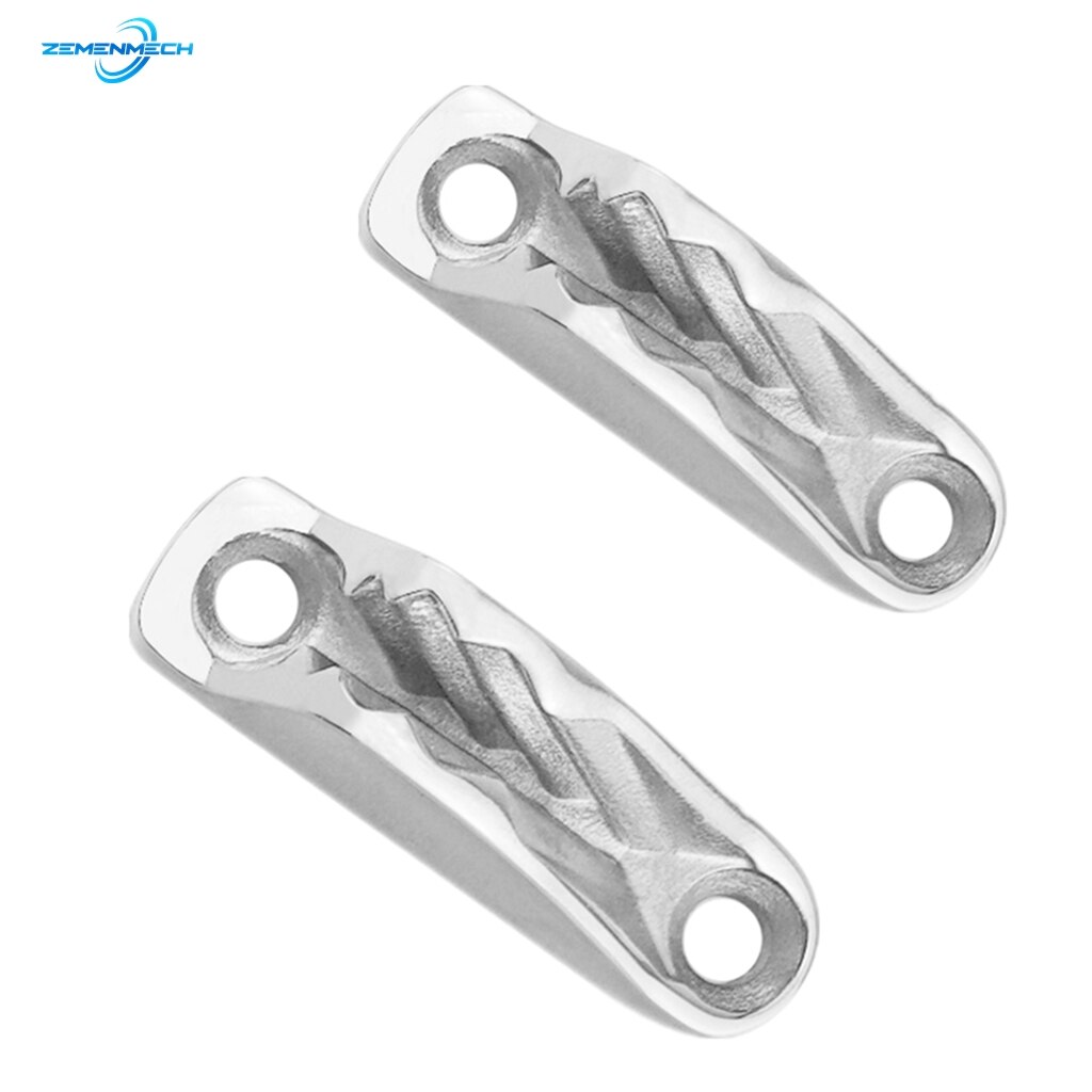 2PCS 316 Stainless Steel Boat Clam Cleat Rope Cleat Jam Cleat Line Cleat Boat Part Marine Hardware Sailboat Kayak Accessories