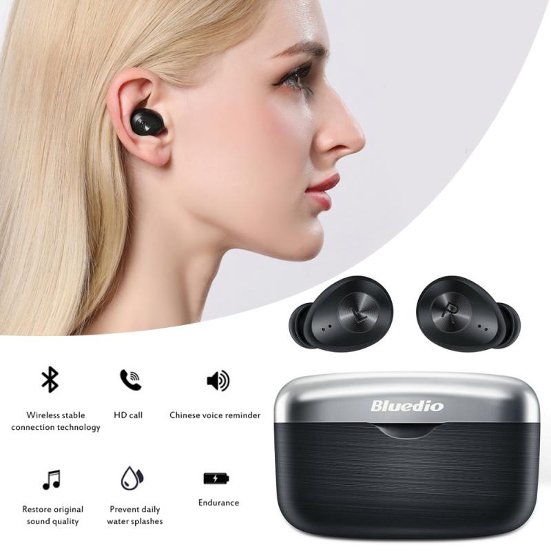 1 Pc Hoge Geluid Qualiy Tws Draadloze Bluedio Fi 5.0 Bluetooth Headset Lange Standby Waterdichte Stereo Oordopjes Binaural Oortelefoon