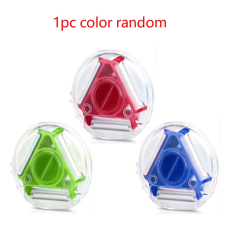 3 In 1 Rvs Dunschiller Slicer Multifuncation Groente Fruit Dunschiller Rasp Shredder Keuken Gadget Accessoires: Color Random