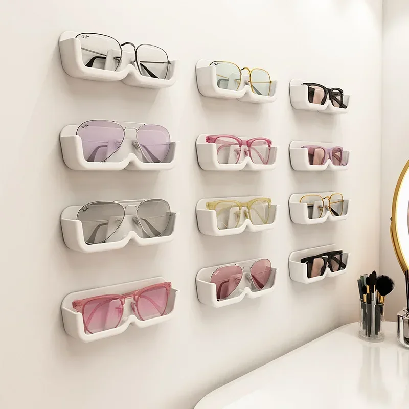 Gläser Aufbewahrungsbox Zauberstab montiert perforiert frei Sonnenbrille Organizer Gestell hoch-Ende-Glas Vitrine Heimat Organizer Aufbewahrungsbox