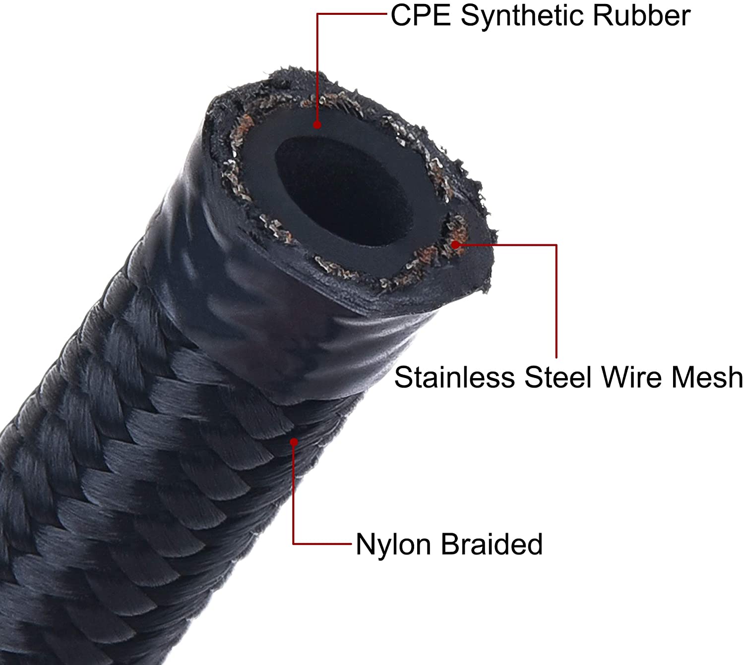 10ft An6/An8/An10 Olie Brandstof Fittingen Slang Einde 0 45 + 90 + 180 Graden Olie Adapter Kit Gevlochten Olie Brandstofslang Lijn 3M Zwart Met Klemmen