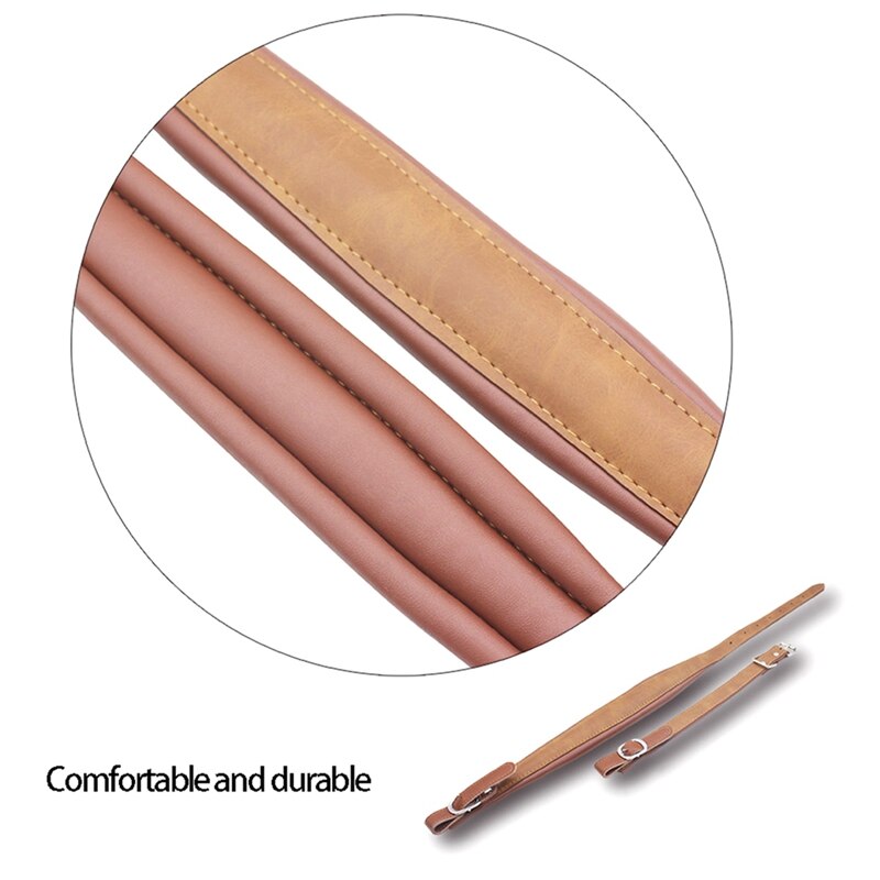 Pair of Leather Accordion Straps Adjustable 16 Bass-120 Bass Accordion Universal Shoulder Strap
