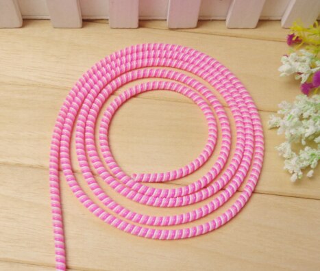 2 stk 1.15m hovedtelefon linje kabel beskytter etui ledning beskyttende wrap kabel opruller 3 farve  in 1 til iphone mobiltelefon: 2