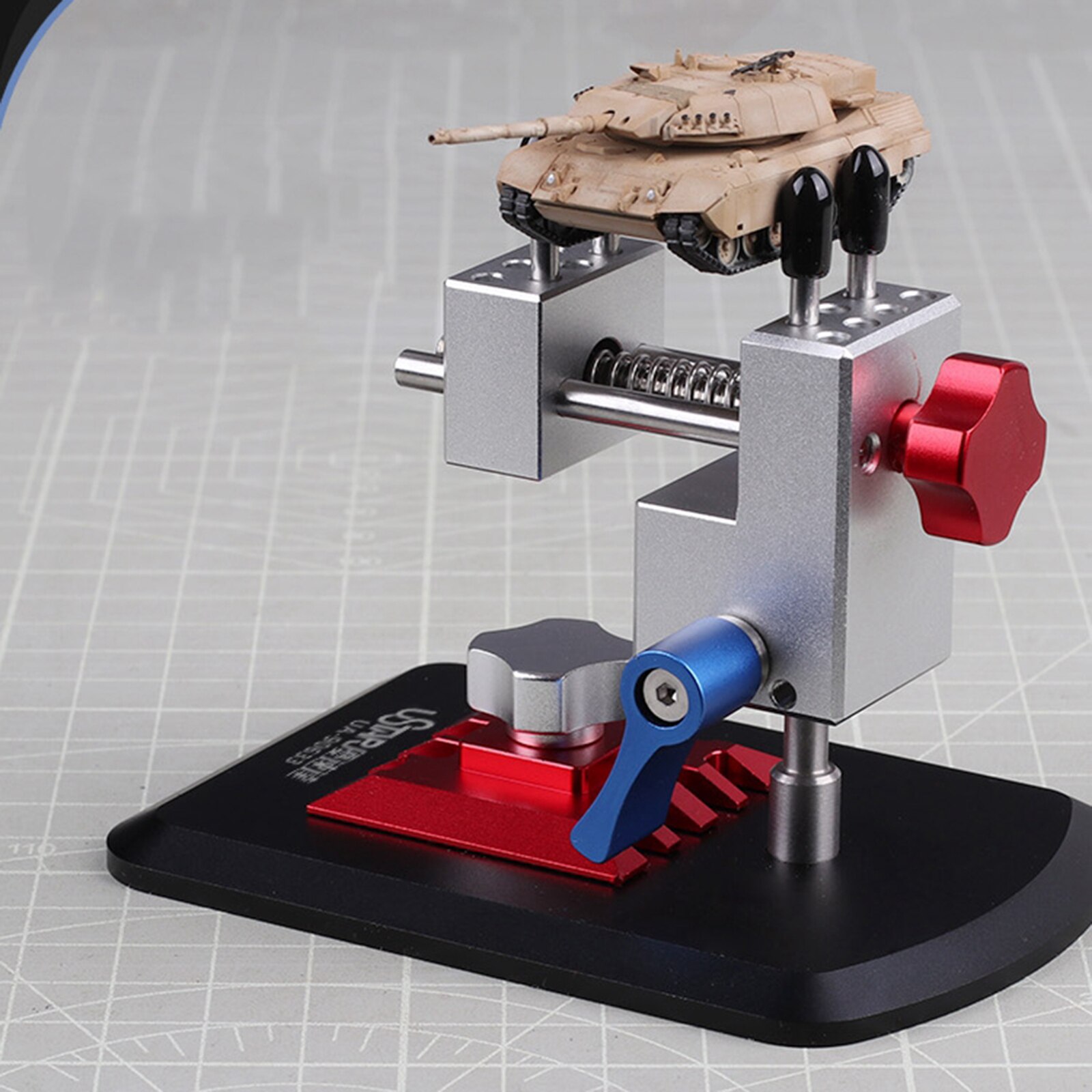 Aluminium Modell Gebäude Werkzeug 2-in-1 Schraubstock Unviersal Werkzeug Halfter Arbeit Bahnhof für GM Gundam Hobby Modell machen Handwerk
