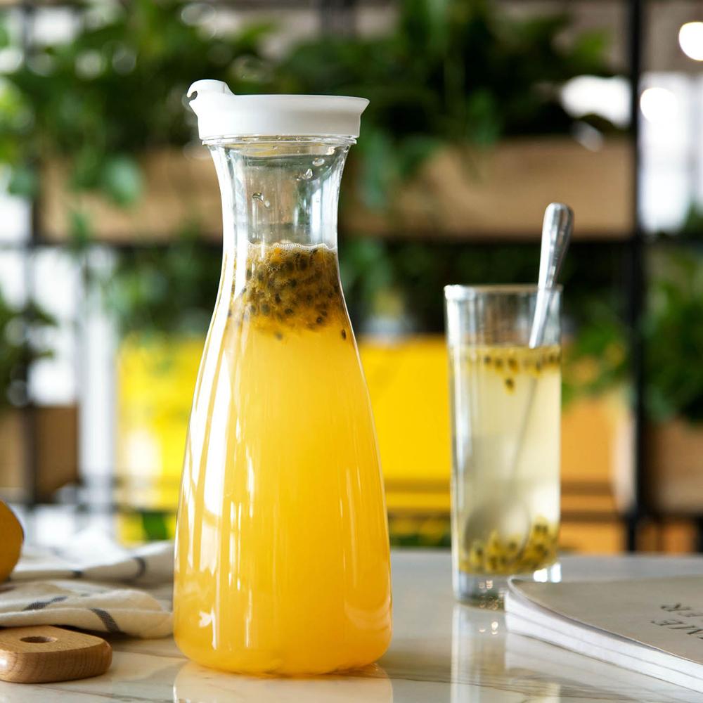 Pc plastic juice vandflaske kande drikkevare flasker med stor kapacitet gryde varmebestandig flaske husholdning