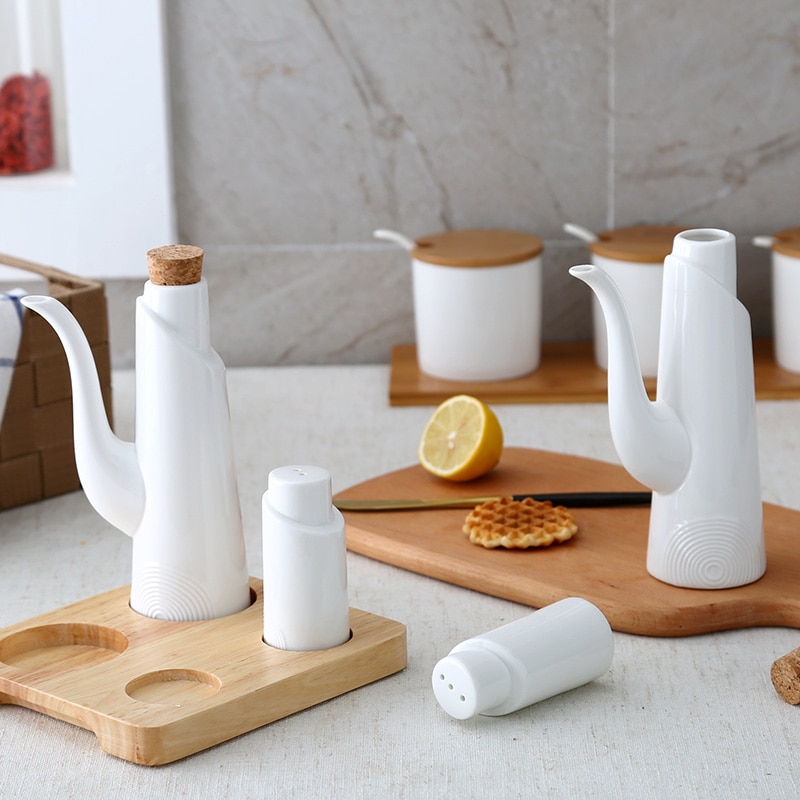Bouteille de Sauce soja en céramique | Bouteille de vinaigre, ustensile de cuisine, pot à huile, tasse d'huile d'art, Pots de vinaigre, salière de cuisine
