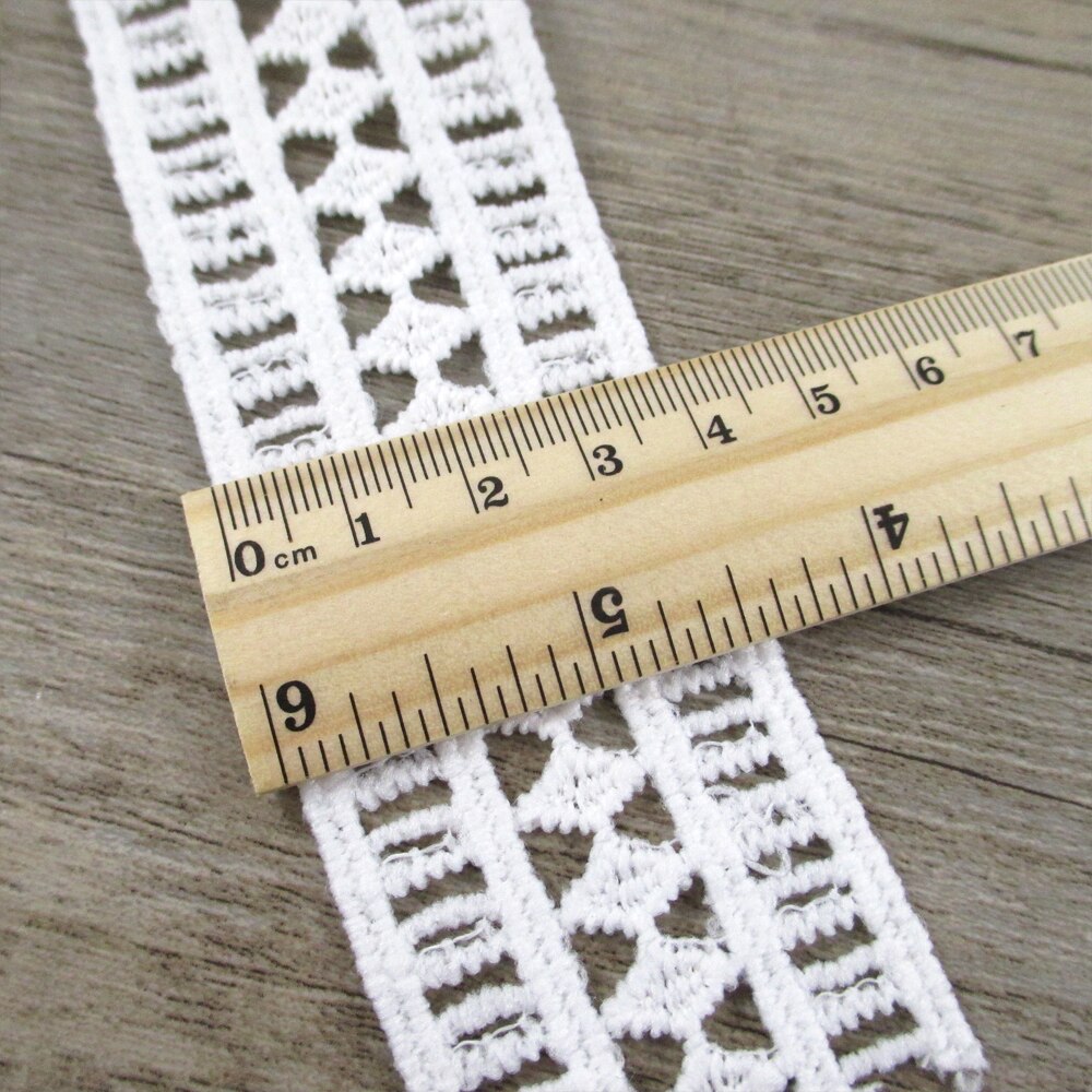 1 Yard Fiber Flower Lace Trim Pearl Embroidery Sewing Fabric Ribbon DIY Garment Accessories for Wrapping,1Yc2452: 1055744001