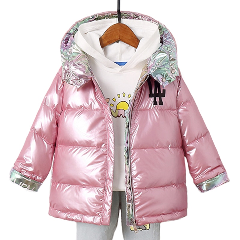 Kinderen Winter Jas Voor Meisjes Warm Hooded Eendendons Jassen Kinderen Jassen Voor Jongens Dubbelzijdig Kleurrijke kleding Parka