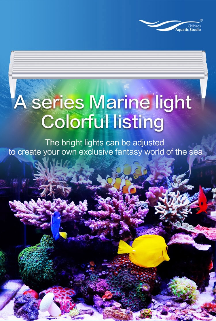 Chihiros Marine LED licht koraal SPS LPS aquarium sea reef tank wit blauw korte stijl