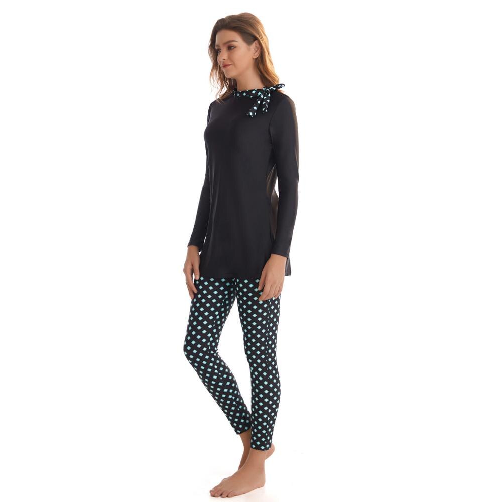 Haofan islamicla badedragt maillot islamique burkini beskeden muslimsk badetøj konservativ badedragt strand badetøj