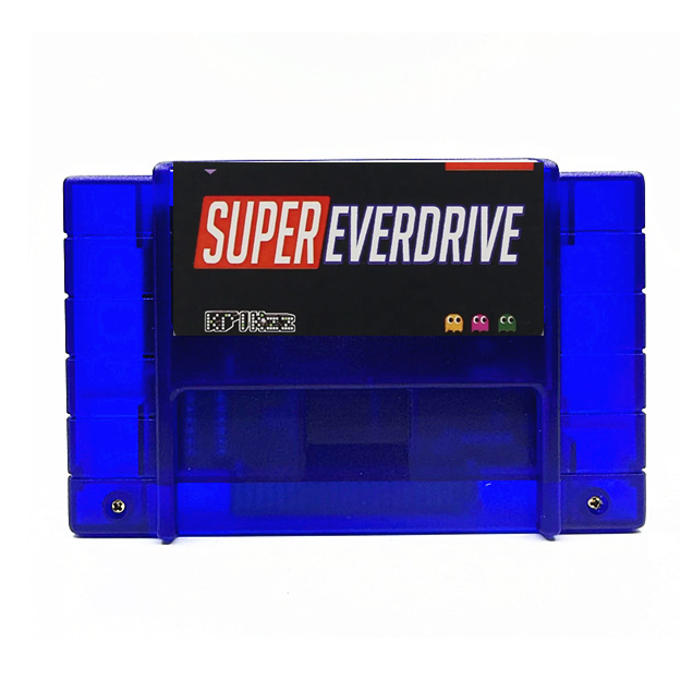 THE latest super everdrive with 8G card chip memory for SNES Game Console Japanese and European versions: Blue