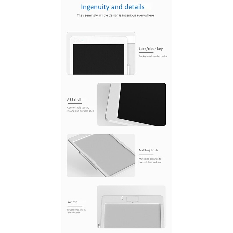 Lcd skrivetablet 13.5 tommer elektronisk tegnetablet med netic pen doodle dvs. bord til børn