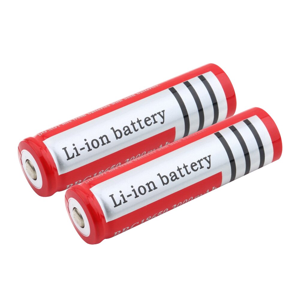 4Pcs 18650 Battery 3.7V 3000mah Rechargeable Lithium Li On Battery Charge Protection For LED Flashlight Toys With Fast Charger