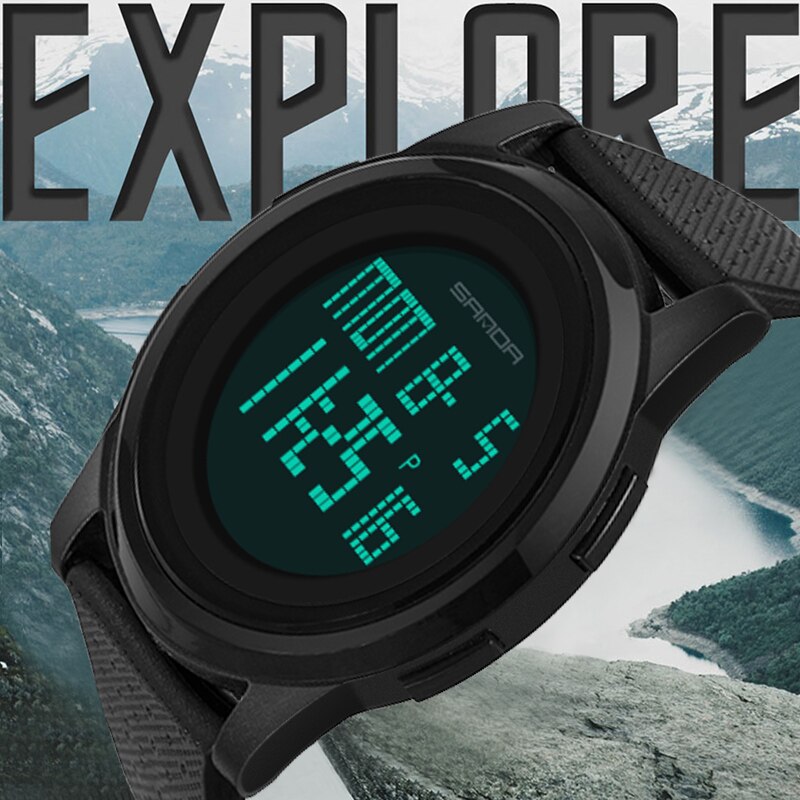 Sanda 2022 outdoor sport horloge heren multifunctioneel horloge wekker chrono 3 bar waterdicht digitaal horloge reloj hombre