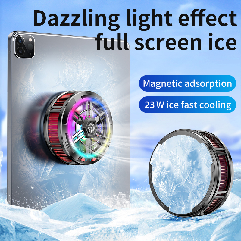 X100 fan phone Magnetic Cooler for Dedicated tablet with Aluminum laptop tablet Stand radiator peltier cooler for ideal -iphone