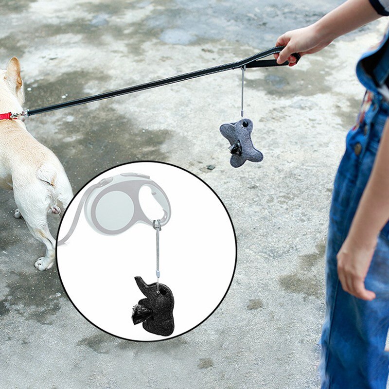 Pet Dog Poop Bag Dispenser Waste Garbage Bags Carrier Holder Dispenser Pet Dog Waste Poop Bag Dog Cleaning Products