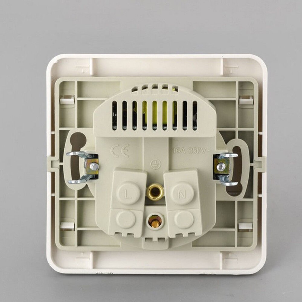 EU Plug Dual Usb-poort 5V 2A Elektrische Wall Charger Adapter Socket Switch Power Dock Station Opladen Outlet WIT panel