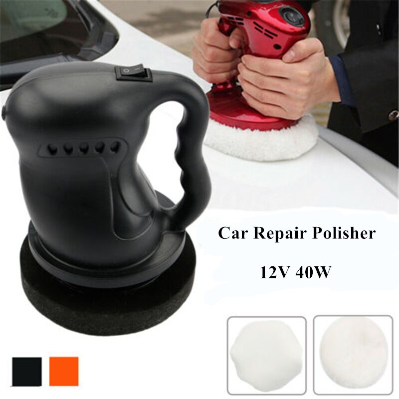 Máquina pulidora eléctrica de 40W para coche, pulidora de pintura brillante de 12V, suministros de mantenimiento de vehículos, pulidor de reparación de automóviles de autoservicio