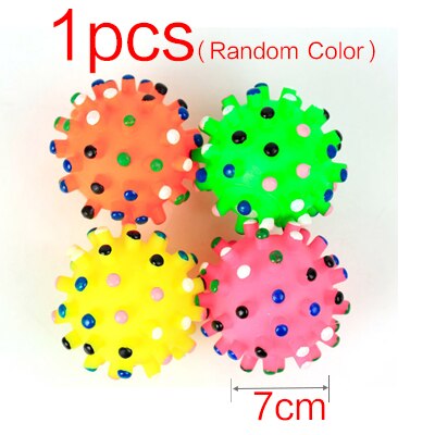 Kleurrijke Pet Dog Speelgoed Rubber Interactive Chew Speelgoed Voor Hond Tanden Training Speelgoed Met Doorn Hond Beet Bestendig Molaire Huisdier product