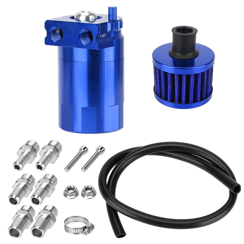 Bildeler oljefangstkanne bil forvirret oljetank reservoartank drivstofftank: Blå