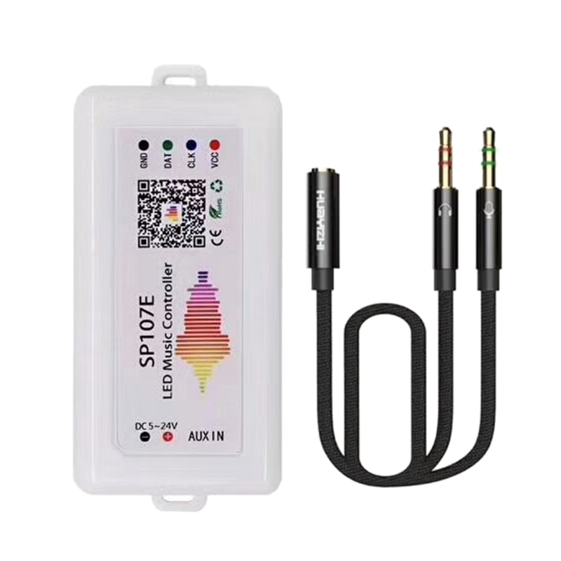 FULL-WIFI RGB SP107E Pixel IC SPI Music Bluetooth Controller for WS2812 SK6812 SK9822 RGBW APA102 LPD8806 Strip DC5-24V