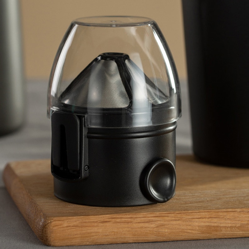 Kaffefilter med kopp bärbar dropp kaffe tehållare trattkorgar återanvändbar teinfusionsanordning och stativ kaffedroppare
