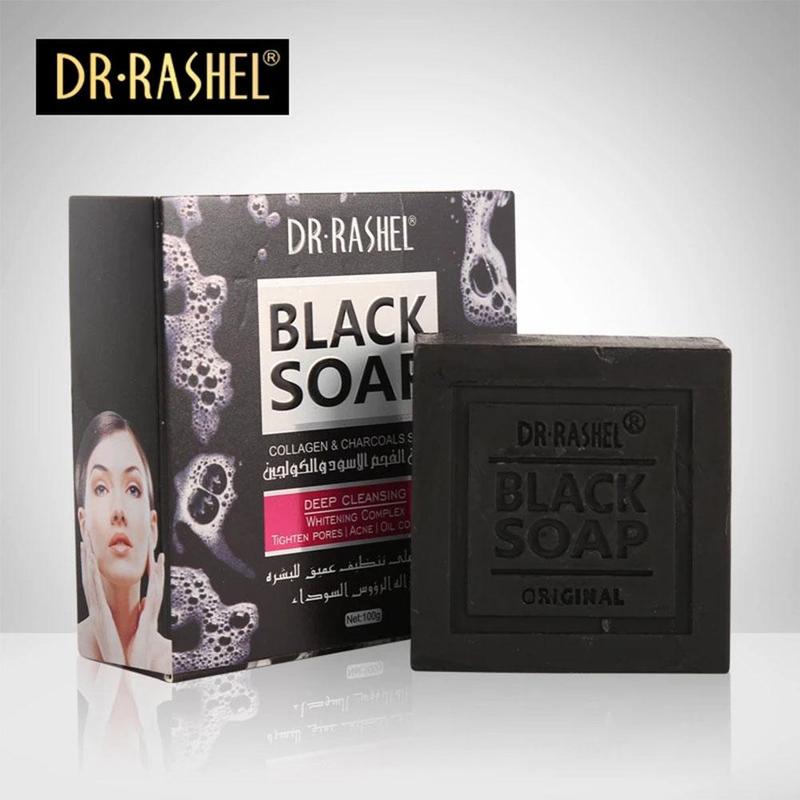 Dr.RASHEL – savon au charbon de bambou, tête noire, huile de beauté, soins pour la peau