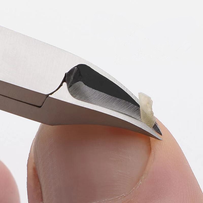 Cortauñas para paroniquia Olecranon, cortaúñas oblicuas para dedos del pie, pedicura, espátula para piel muerta, herramientas para el cuidado de las uñas