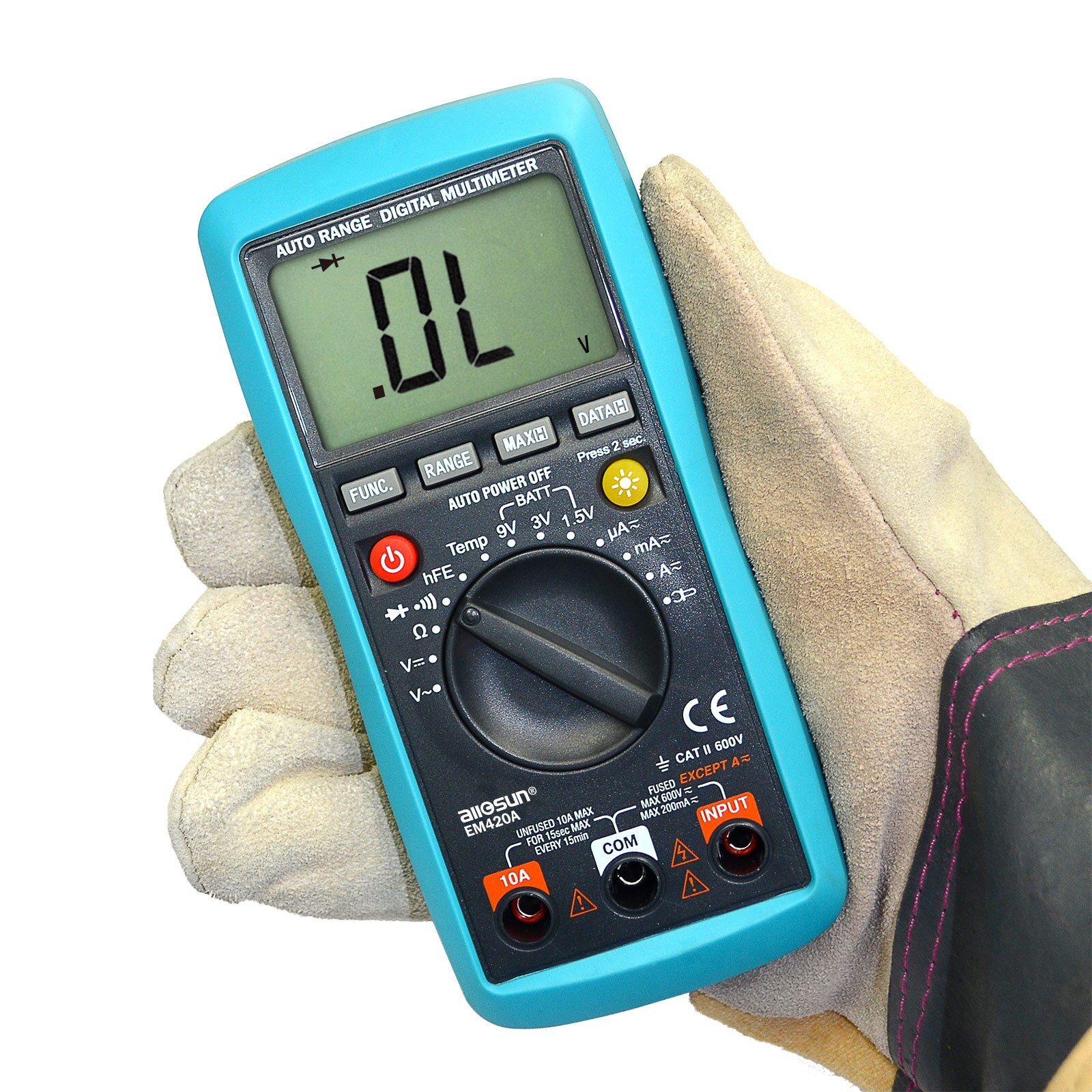 all-sun EM420A EM420B Digital Multimeter AC/DC Voltage&Current Multimeter with Continuity Diode Battery Capacitance Tester