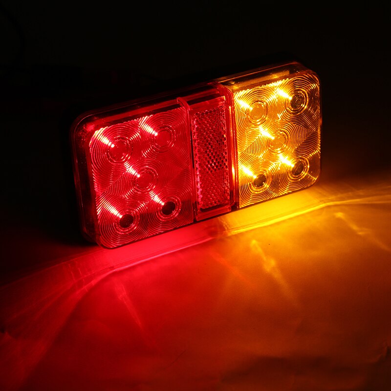 2 Stuks 12V Led Achterlicht Achterlicht Richtingaanwijzer Stop Lamp Remlicht Voor Auto Auto Truck trailer Caravan Onderdelen