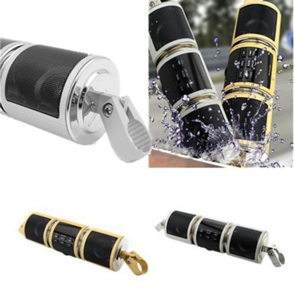 Handlebar Motorcycle MP3 Player Speaker Bluetooth Music FM Radio Waterproof Adjustable Bracket Motorbike Audio Stereo 12V
