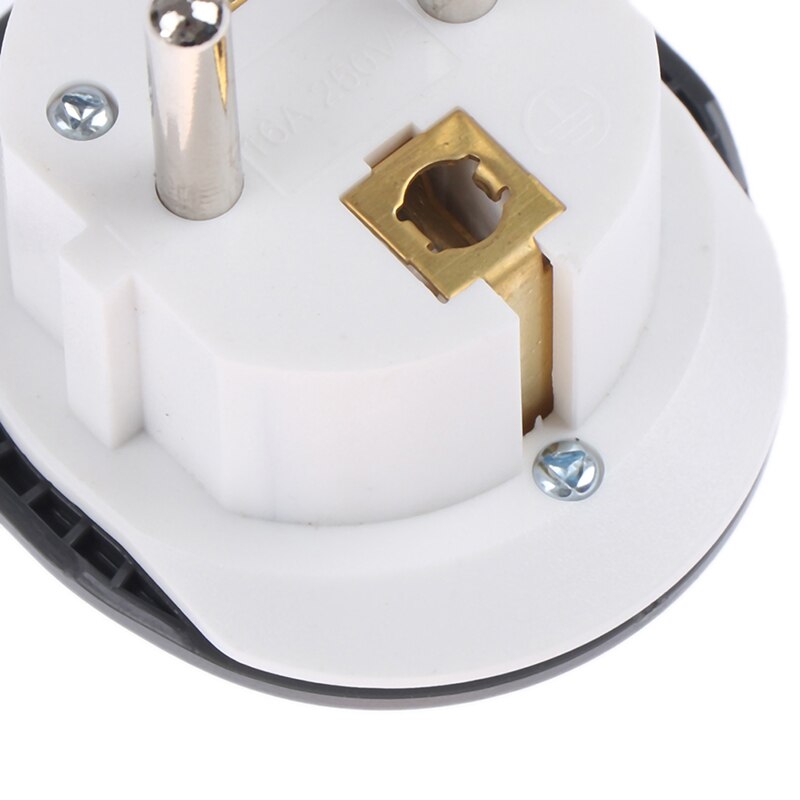 16A Euro converter Plug 2 Round Pin Socket AU US UK CN Plug To EU Wall Plug
