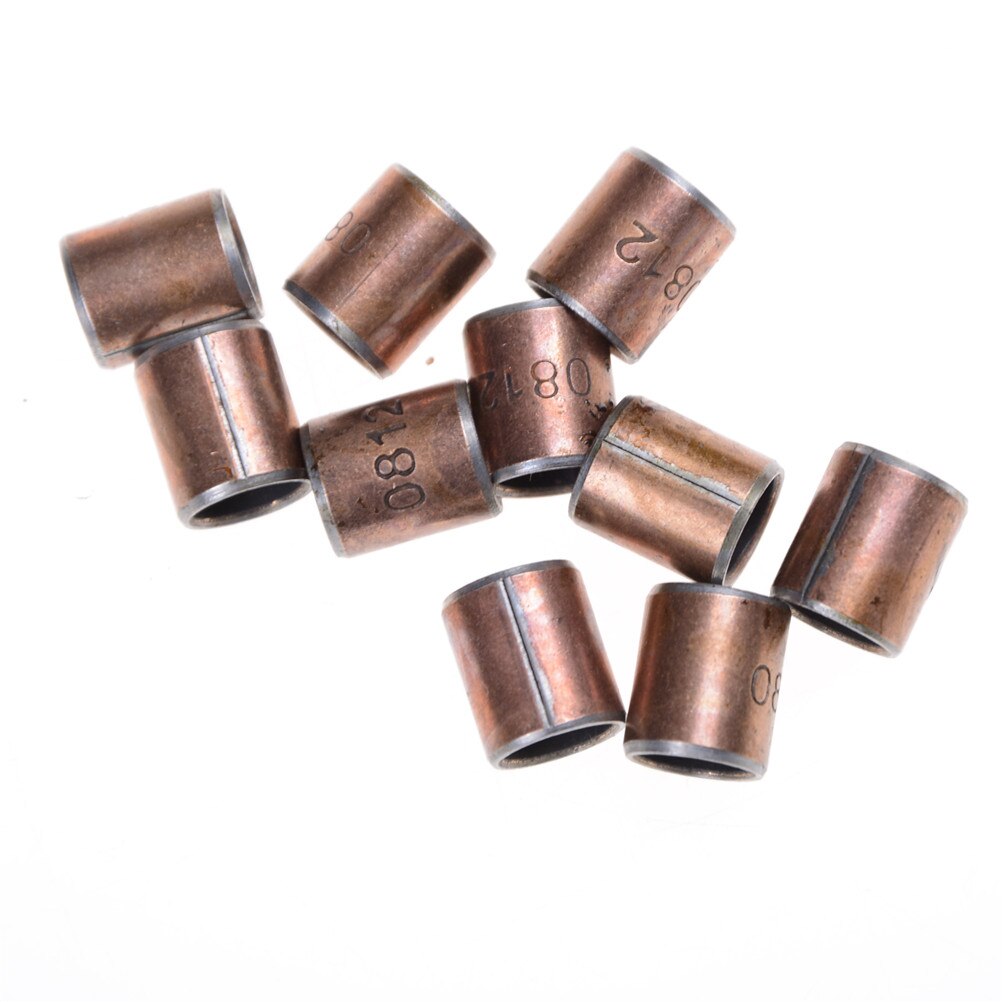 Lot De 10 Coussinets Auto-Lubrifiants SF-1 12x14x12mm - Pour Arbres Et Paliers
