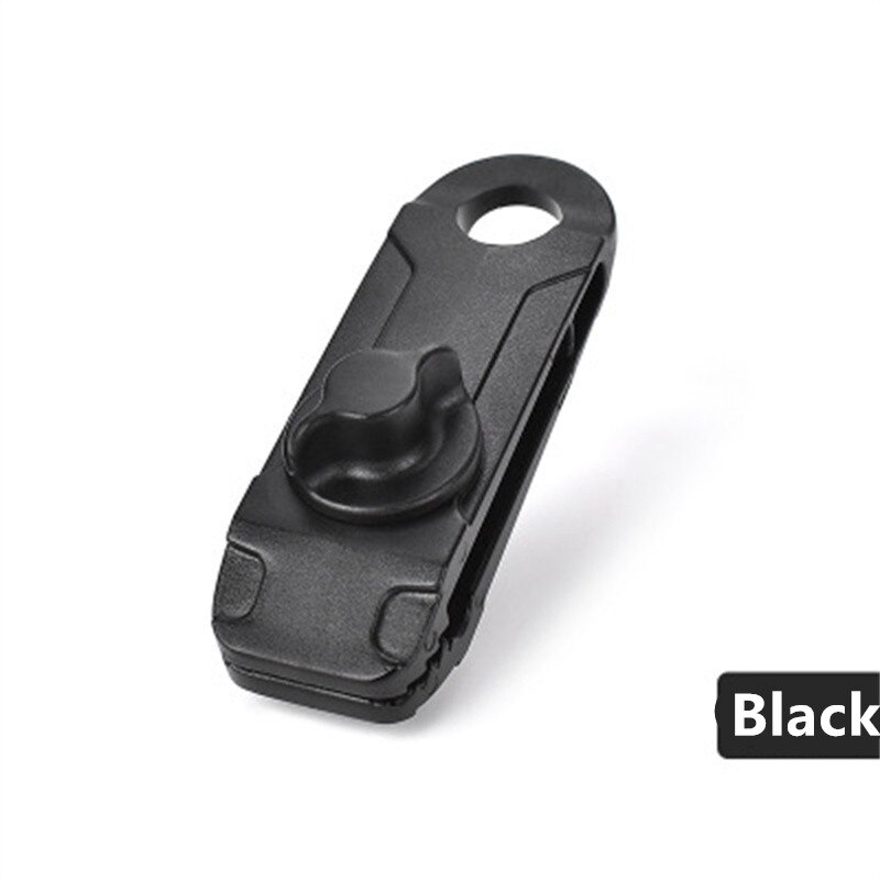 7 kolorów wielofunkcyjny przenośny namiot kemping baldachim wiązanie plandeki z śruba motylkowa markizy zaciski liny płachta kempingowa klipy: czarny