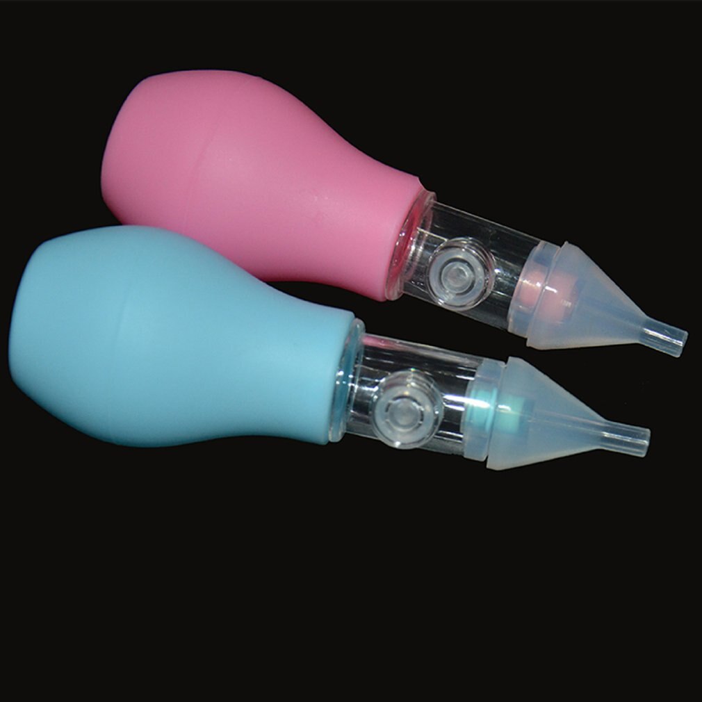 Useful Baby Infant Kids Safety Care Non-toxic Silicone Nasal Aspirator Cold Nose Snivel Mucus Cleaning Suction Device